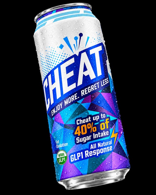 Studio product shot of the can from the reference tilted 15 degrees to the left, label facing camera, condensation, soft shadow only on the 